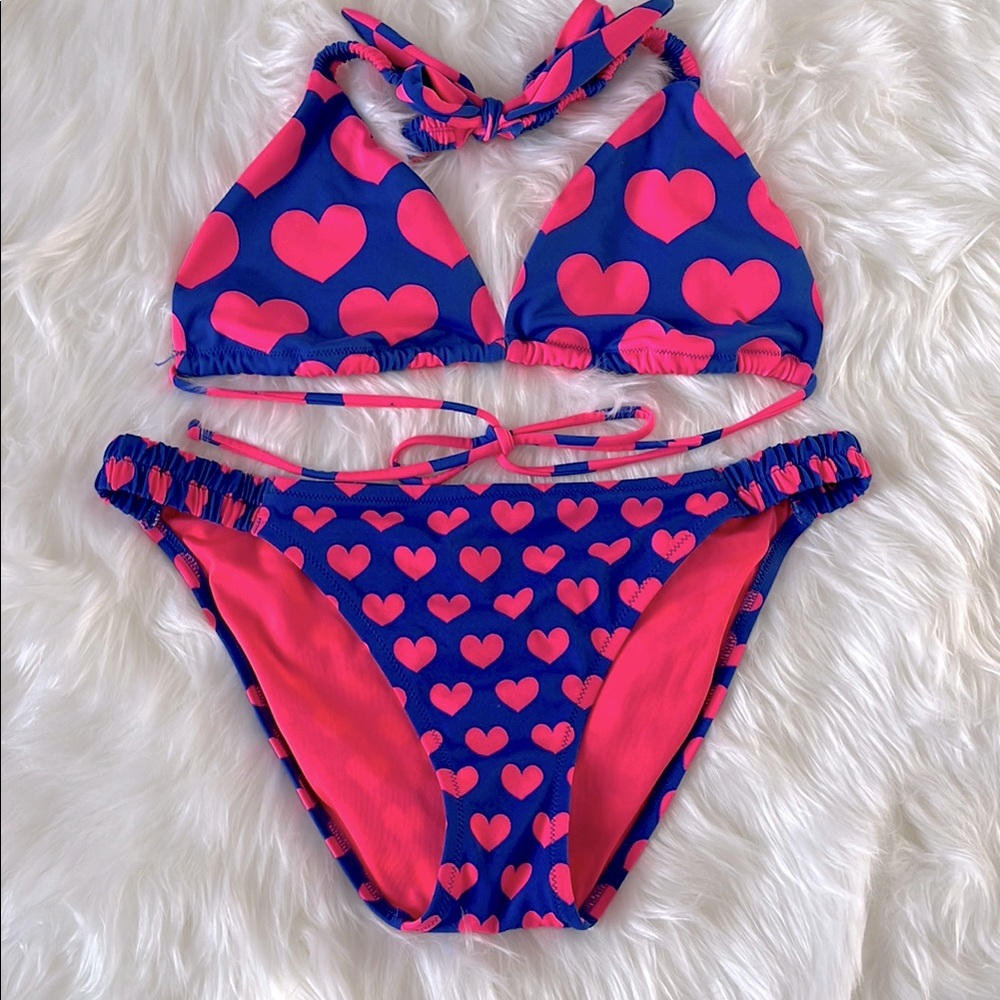 Victoria’s Secret Vintage Rare Heart Bikini Large